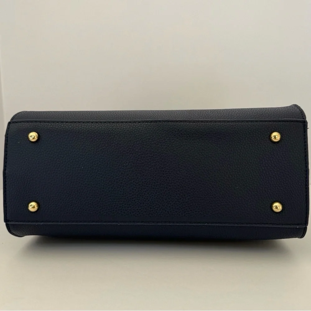 Badgley Mischka Navy Tote with Gold Accents (SOLD) - Picture 3 of 4